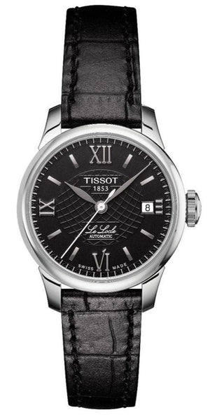 Tissot Le Locle Automatic Lady Black Dial Black Leather Strap Watch for Women - T41.1.123.57 Buy Now By Tissot