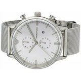 Emporio Armani Classic Chronograph Quartz Silver Dial Silver Mesh Bracelet Watch For Men - AR0390 Buy Now By Emporio Armani