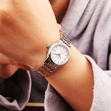 Tissot T Classic Carson Automatic White Dial Silver Steel Strap Watch For Women - T085.207.11.011.00 Buy Now By Tissot