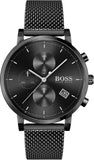 Hugo Boss Integrity Black Dial Black Mesh Bracelet Watch for Men - 1513813 Buy Now By Hugo Boss