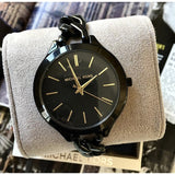 Michael Kors Slim Runway Black Dial Black Steel Strap Watch for Women - MK3317 Buy Now By Michael Kors