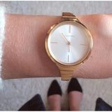 Calvin Klein Lively White Dial Rose Gold Steel Strap Watch for Women - K4U23626 Buy Now By Calvin Klein