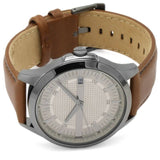 Armani Exchange Hampton Chronograph Grey Dial Brown Leather Strap Watch For Men - AX2414 Buy Now By Armani Exchange