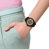 Marc Jacobs Henry Transparent Black Dial Black Steel Strap Watch for Women - MBM3255 Buy Now By Marc Jacobs