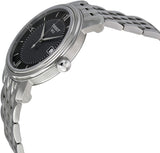 Tissot T Classic Bridgeport Black Dial Silver Steel Strap Watch For Men - T097.410.11.058.00 Buy Now By Tissot