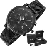 Hugo Boss Integrity Black Dial Black Mesh Bracelet Watch for Men - 1513813 Buy Now By Hugo Boss