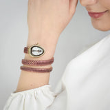 Just Cavalli Glam Snake White Dial Multicolor Steel Strap Watch for Women - JC1L163M0275