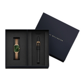 Daniel Wellington Pressed Melrose Emerald Green Rose Gold Mesh Strap Watch For Women - DW00100445 Buy Now By Daniel Wellington