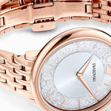 Swarovski Crystalline Chic Analog Silver Dial Rose Gold Steel Strap Watch for Women - 5544590 Buy Now By Swarovski