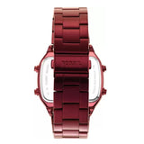 Fossil Retro Analog-Digital Black Dial Red Steel Strap Watch for Men - FS5897 Buy Now By Fossil