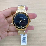 Guess Scope Quartz Black Dial Gold Steel Strap Watch for Men - GW0427G2 Buy Now By Guess