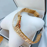 Michael Kors Mindy Three Hand White Dial Rose Gold Steel Strap Watch for Women - MK7078 Buy Now By Michael Kors