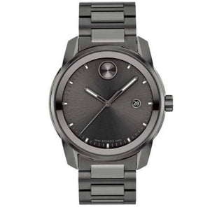 Movado Bold Verso Grey Dial Grey Steel Strap Watch for Men - 3600860 Buy Now By Movado