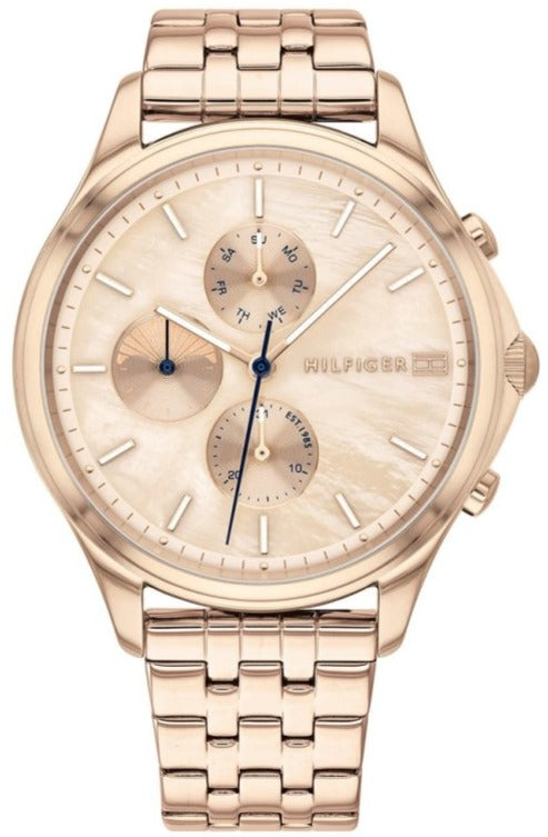 Tommy Hilfiger Whitney Chronograph Quartz Rose Gold Dial Rose Gold Steel Strap Watch For Women - 1782120 Buy Now By Tommy Hilfiger