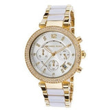 Michael Kors Parker White Dial Two Tone Steel Strap Watch for Women - MK6119 Buy Now By Michael Kors