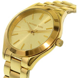 Michael Kors Slim Runway Gold Dial Two Tone Gold Strap Watch for Women - MK4285 Buy Now By Michael Kors