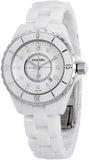 Chanel J12 Diamonds Ceramic White Dial White Steel Strap Watch for Women - J12 H1628 Buy Now By Chanel