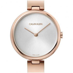 Calvin Klein Wavy White Dial Rose Gold Steel Strap Watch for Women - K9U23646 Buy Now By Calvin Klein