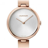Calvin Klein Wavy White Dial Rose Gold Steel Strap Watch for Women - K9U23646 Buy Now By Calvin Klein