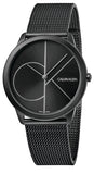 Calvin Klein Minimal Black Dial Black Mesh Bracelet Watch for Men - K3M5145X Buy Now By Calvin Klein