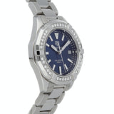 Tag Heuer Aquaracer Quartz Diamonds Blue Dial Silver Steel Strap Watch for Women - WAY131N.BA0748 Buy Now By Tag Heuer