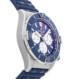 Breitling Super Chronomat B01 44 Blue Dial Blue Rubber Strap Watch for Men - AB0136161C1S1 Buy Now By Breitling