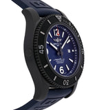 Breitling Superocean Automatic 46mm Blue Dial Blue Rubber Strap Watch for Men - M17368D71C1S1 Buy Now By Breitling