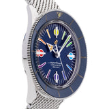 Breitling Superocean Heritage '57 Special Edition II Blue Dial Silver Mesh Bracelet Watch for Men - A103702A1C1A1 Buy Now By Breitling