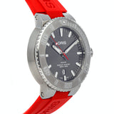 Oris Aquis Date Relief Grey Dial Red Rubber Strap Watch for Men - 0173377304153-0742466EB Buy Now By Oris