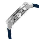 Michael Kors Brecken Chronograph Blue Dial Two Tone PVC Strap Watch For Men - MK8950 Buy Now By Michael Kors