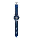 Michael Kors Brecken Chronograph Blue Dial Two Tone PVC Strap Watch For Men - MK8950 Buy Now By Michael Kors