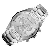 Emporio Armani Sportivo Chronograph Silver Dial Silver Steel Strap Watch For Men - AR5963 Buy Now By Emporio Armani