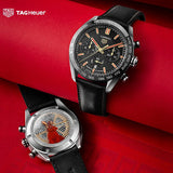 Tag Heuer Carrera Year of The Rabbit Automatic Chronograph Black Dial Black Leather Strap Watch for Men - CBN2A1L.FC6521 Buy Now By Tag Heuer
