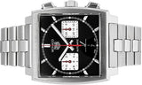 Tag Heuer Monaco Automatic Chronograph Black Dial Silver Steel Strap Watch for Men - CBL2113.BA0644 Buy Now By Tag Heuer