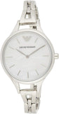 Emporio Armani Aurora Mother Of Pearl White Dial Silver Steel Strap Watch For Women - AR11054 Buy Now By Emporio Armani