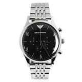 Emporio Armani Beta Chronograph Black Dial Steel Strap Watch For Men - AR1863 Buy Now By Emporio Armani
