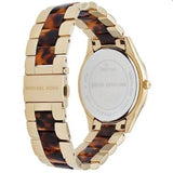 Michael Kors Slim Runway Tortoise Shell Dial Two Tone Steel Strap Watch for Women - MK4284 Buy Now By Michael Kors