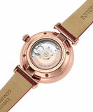 Emporio Armani Gianni T-Bar Mother of Pearl White Dial Red Leather Strap Watch For Women - AR60048 Buy Now By Emporio Armani