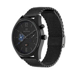 Tommy Hilfiger Deacon Analog Black Dial Black Mesh Bracelet Watch for Men - 1791547 Buy Now By Tommy Hilfiger