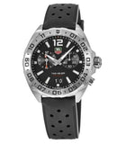 Tag Heuer Formula 1 Alarm Quartz Black Dial Black Rubber Strap Watch for Men - WAZ111A.FT8023 Buy Now By Tag Heuer