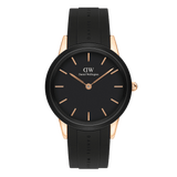 Daniel Wellington Iconic Motion Black Dial Rubber Strap Watch For Women - DW00100426 Buy Now By Daniel Wellington