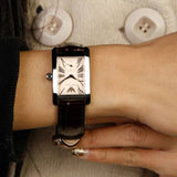 Emporio Armani Classic Beige Dial Brown Leather Strap Watch For Women - AR0155 Buy Now By Emporio Armani