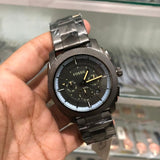 Fossil Machine Chronograph Grey Dial Grey Steel Strap Watch for Men - FS5172 Buy Now By Fossil