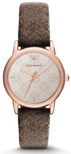 Emporio Armani Classic Analog Grey Dial Brown Leather Strap Watch For Men - AR1813 Buy Now By Emporio Armani