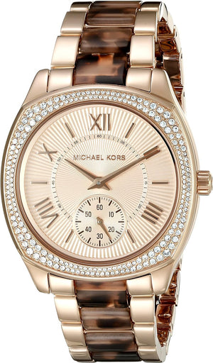 Michael Kors Bryn Rose Gold Dial Two Tone Steel Strap Watch For Women - MK6276 Buy Now By Michael Kors