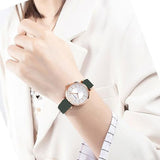 Emporio Armani Pro Planet Analog Silver Dial Green Leather Strap Watch For Women - AR11517 Buy Now By Emporio Armani