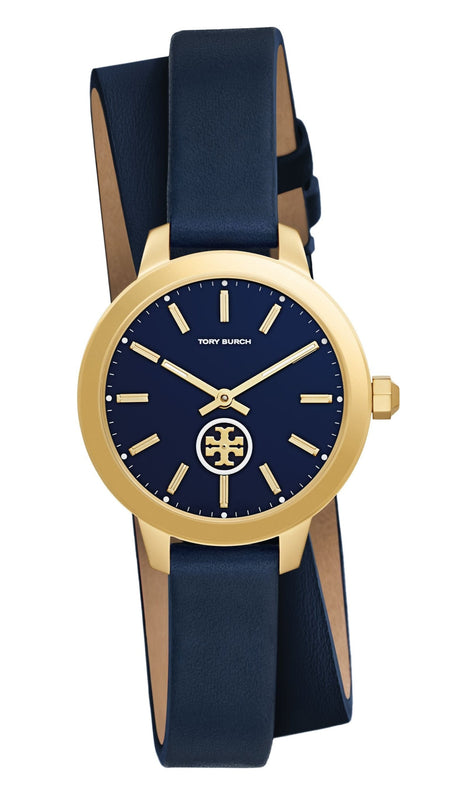 Tory Burch Collins Quartz Blue Dial Blue Leather Strap Watch for Women - TBW1303 Buy Now By Tory Burch