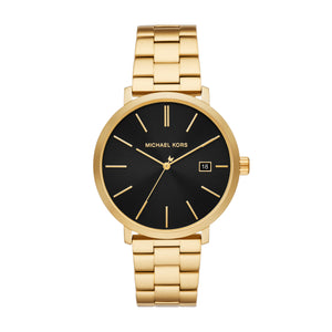 Michael Kors Blake Quartz Black Dial Gold Steel Strap Watch for Men - MK9136 Buy Now By Michael Kors