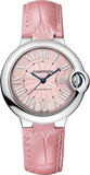 Cartier Ballon Blue De Cartier Pink Dial Pink Leather Strap Watch for Women - WSBB0031 Buy Now By Cartier