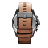Diesel Mr. Daddy 2.0 Chronograph Silver Dial Brown Leather Strap Watch For Men - DZ7394 Buy Now By Diesel